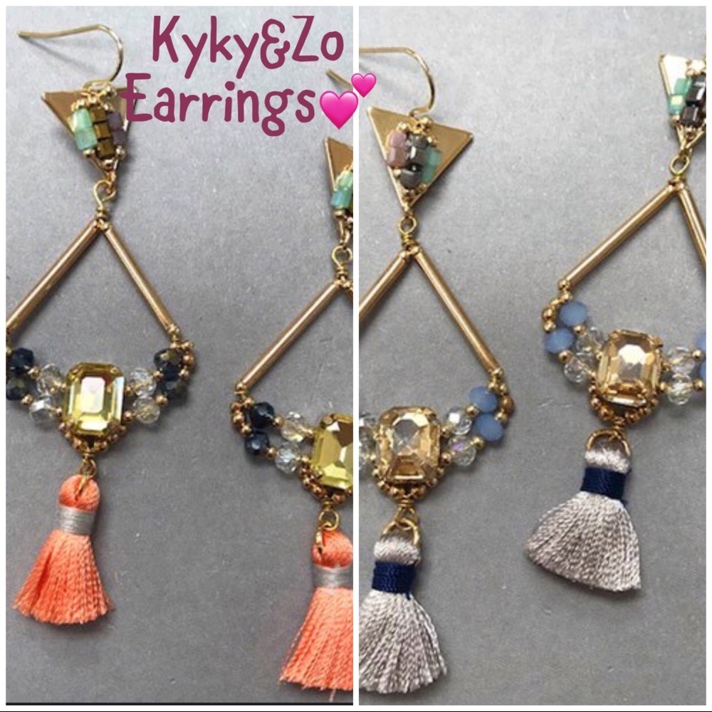 Kyky&Zo Mixed Media Earrings, NWT